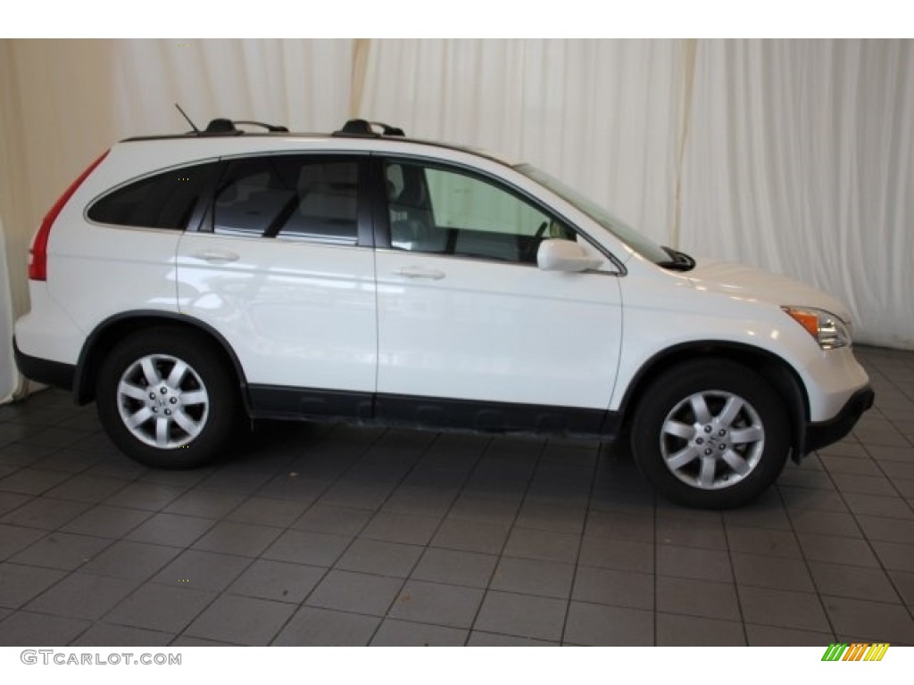 2009 CR-V EX-L 4WD - Taffeta White / Gray photo #3