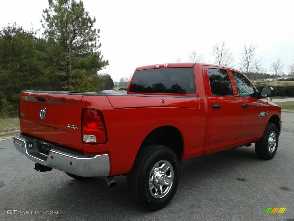 2018 2500 Tradesman Crew Cab 4x4 - Flame Red / Black/Diesel Gray photo #6