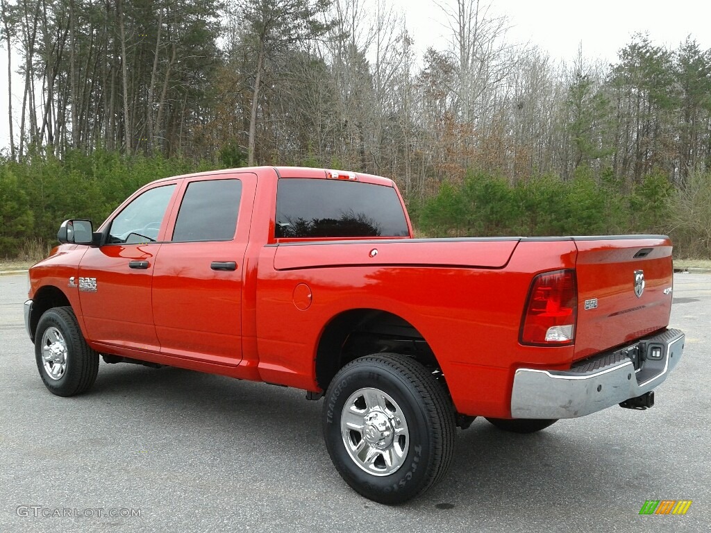 2018 2500 Tradesman Crew Cab 4x4 - Flame Red / Black/Diesel Gray photo #8