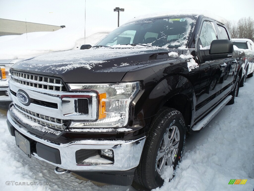 2018 F150 XLT SuperCrew 4x4 - Magma Red / Earth Gray photo #1