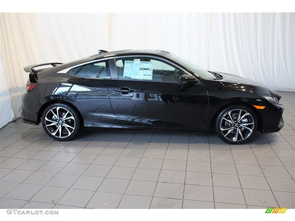 Crystal Black Pearl 2018 Honda Civic Si Coupe Exterior Photo #124709437