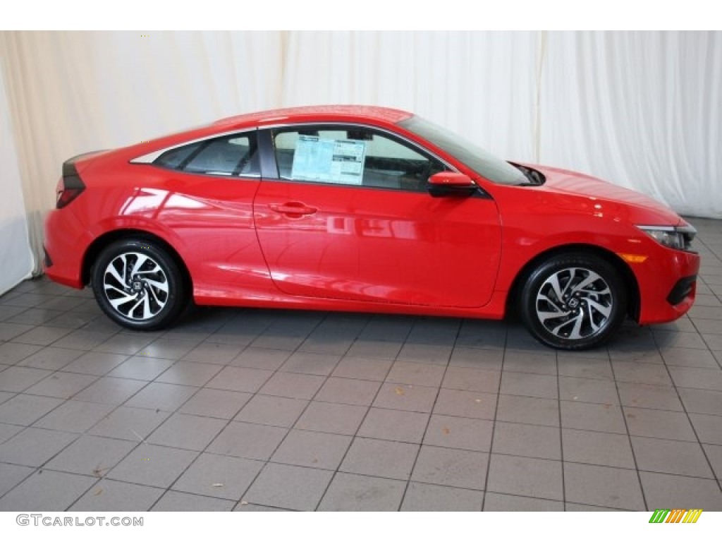 San Marino Red 2018 Honda Civic LX Coupe Exterior Photo #124710274