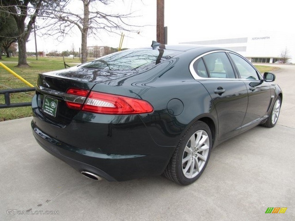 2013 XF I4 T - British Racing Green Metallic / Dove/Warm Charcoal photo #7