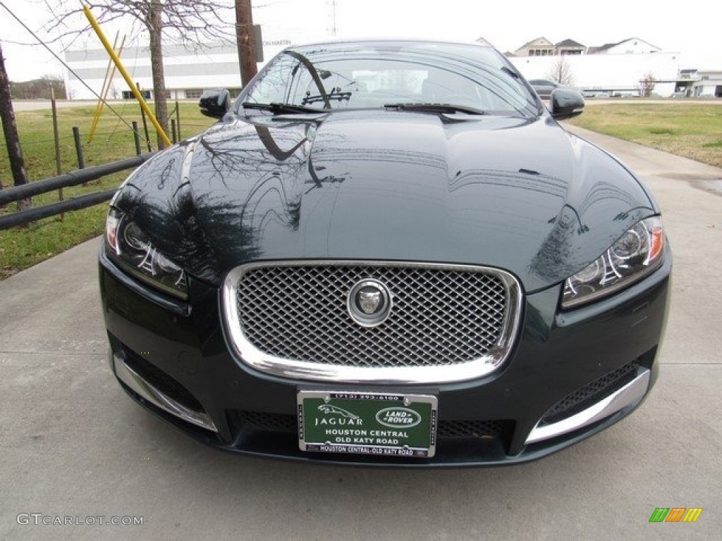 2013 XF I4 T - British Racing Green Metallic / Dove/Warm Charcoal photo #9