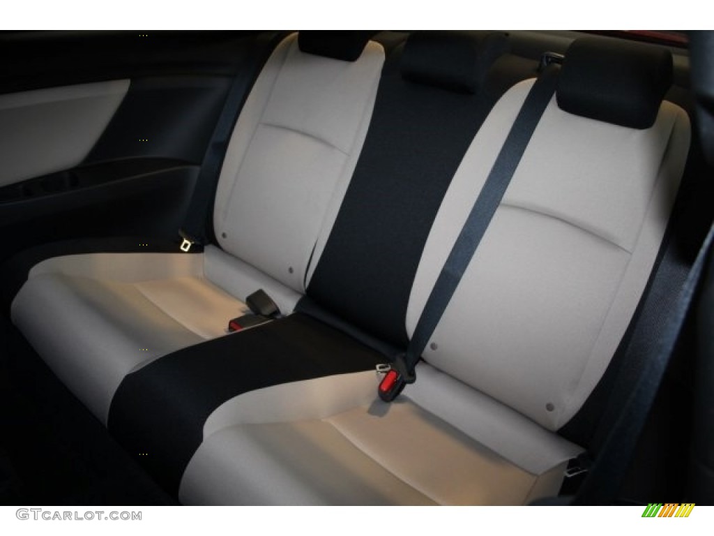2018 Civic LX Coupe - San Marino Red / Black/Ivory photo #27