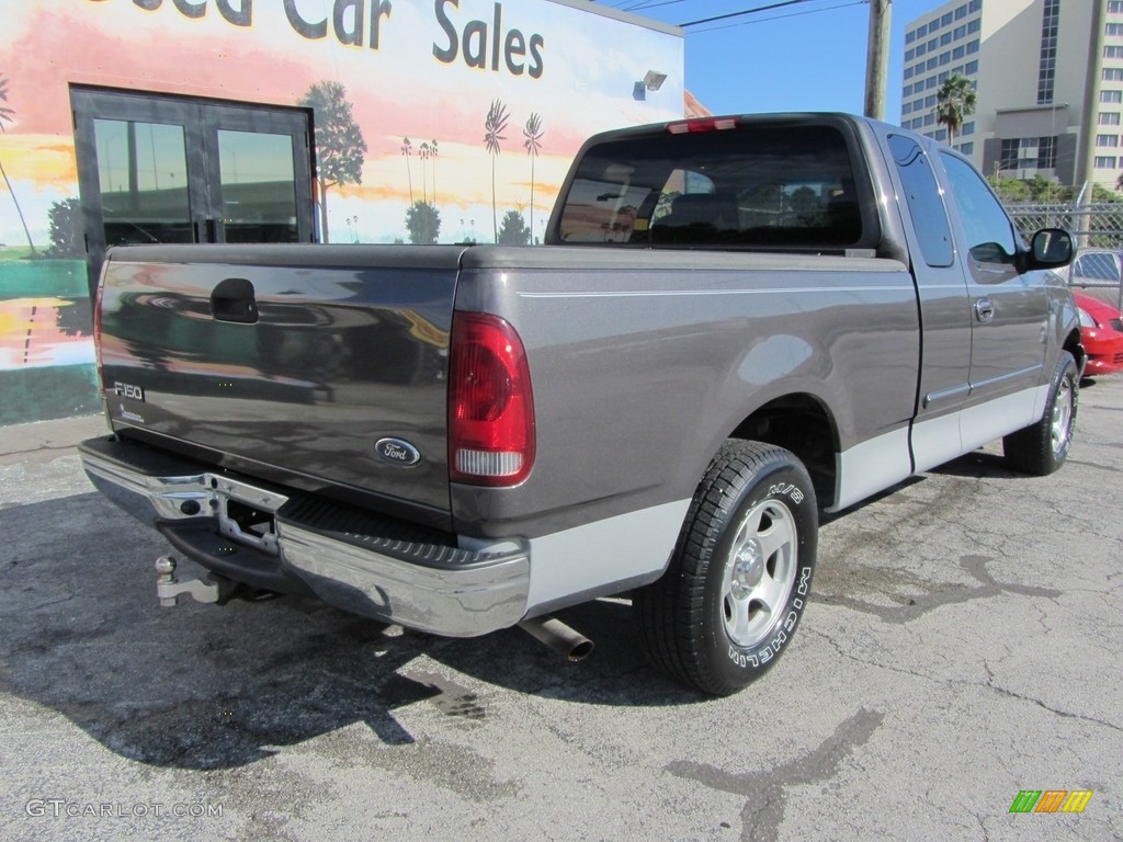 2002 F150 XLT SuperCab - Dark Shadow Grey Metallic / Medium Graphite photo #6
