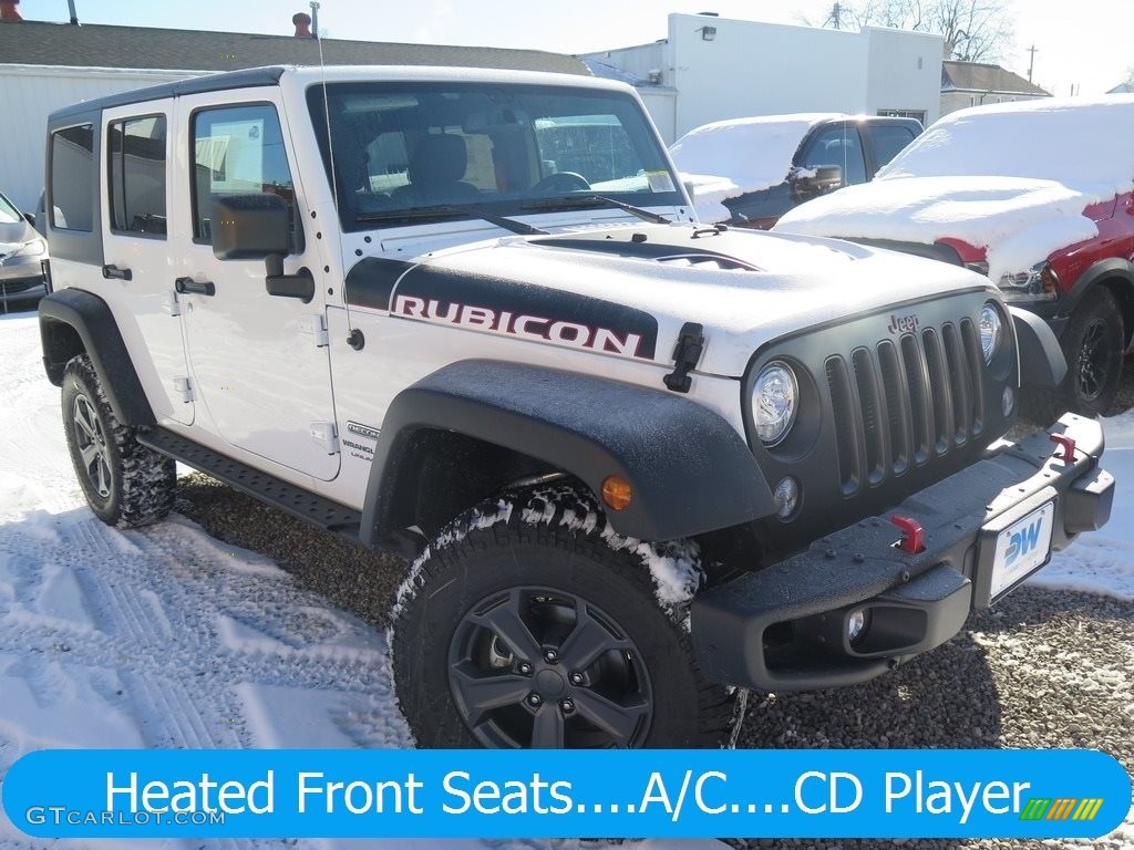 2018 Wrangler Unlimited Rubicon Recon 4x4 - Bright White / Black photo #1