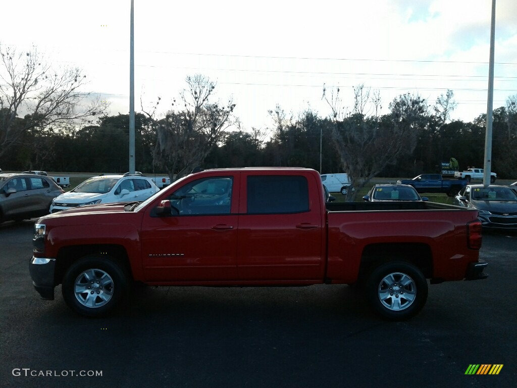 2018 Silverado 1500 LT Crew Cab - Red Hot / Jet Black photo #2