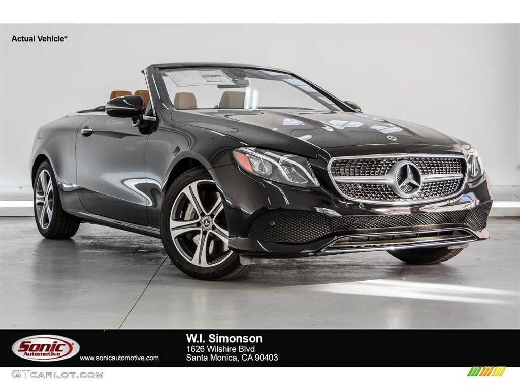 2018 E 400 Convertible - Black / Saddle Brown/Black photo #1