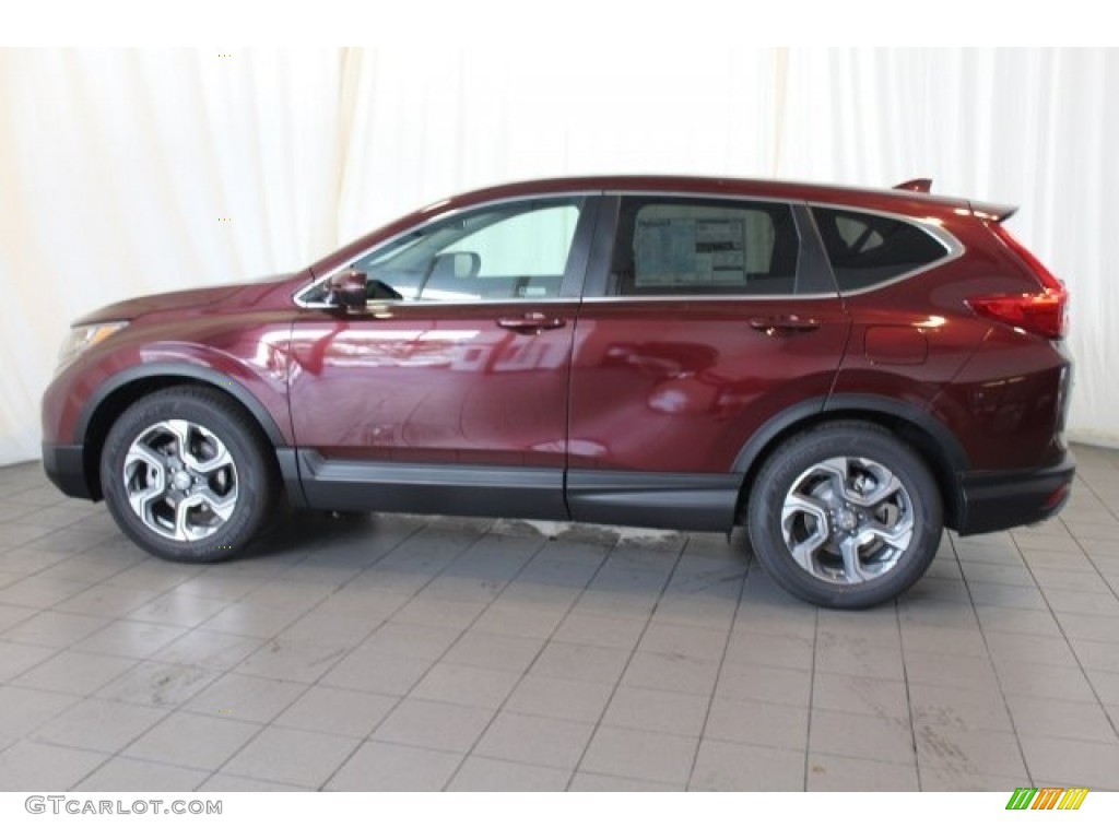 2018 CR-V EX - Basque Red Pearl II / Gray photo #5