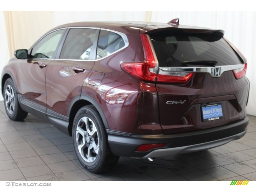 2018 CR-V EX - Basque Red Pearl II / Gray photo #6