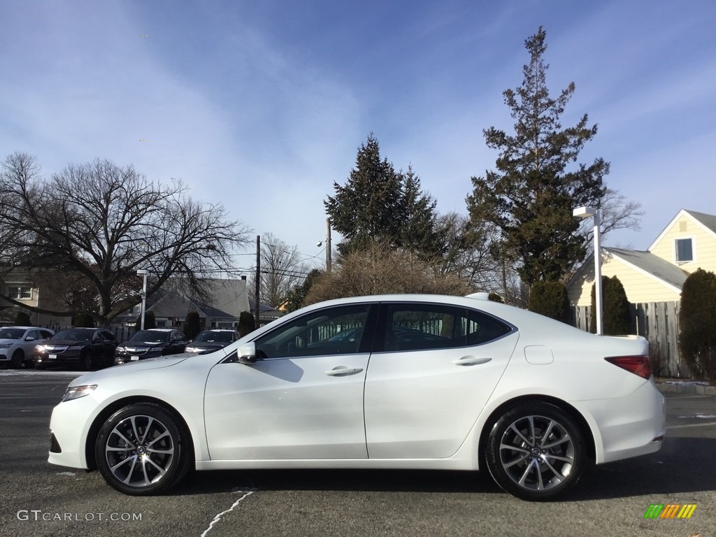 2017 TLX V6 Sedan - Bellanova White Pearl / Espresso photo #6