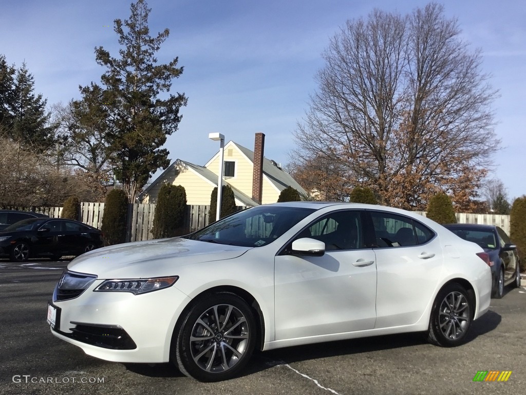 2017 TLX V6 Sedan - Bellanova White Pearl / Espresso photo #7