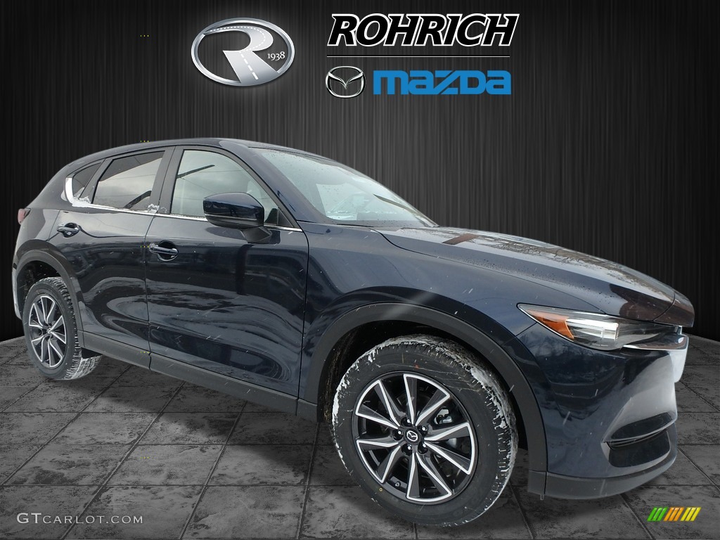 2018 CX-5 Touring AWD - Deep Crystal Blue Mica / Black photo #1