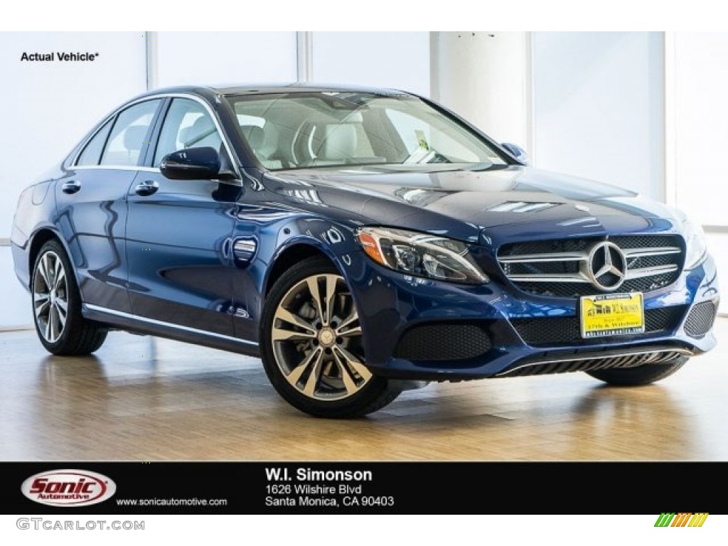 2017 C 300 Sedan - Brilliant Blue Metallic / Crystal Grey/Black photo #1