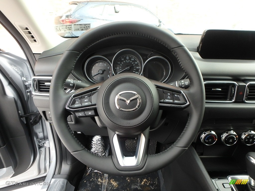 2018 Mazda CX-5 Sport AWD Black Steering Wheel Photo #124717738