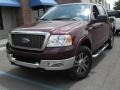 2005 Dark Toreador Red Metallic Ford F150 Lariat SuperCrew 4x4  photo #2