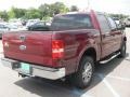 2005 Dark Toreador Red Metallic Ford F150 Lariat SuperCrew 4x4  photo #6