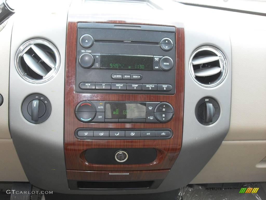 2005 F150 Lariat SuperCrew 4x4 - Dark Toreador Red Metallic / Tan photo #12