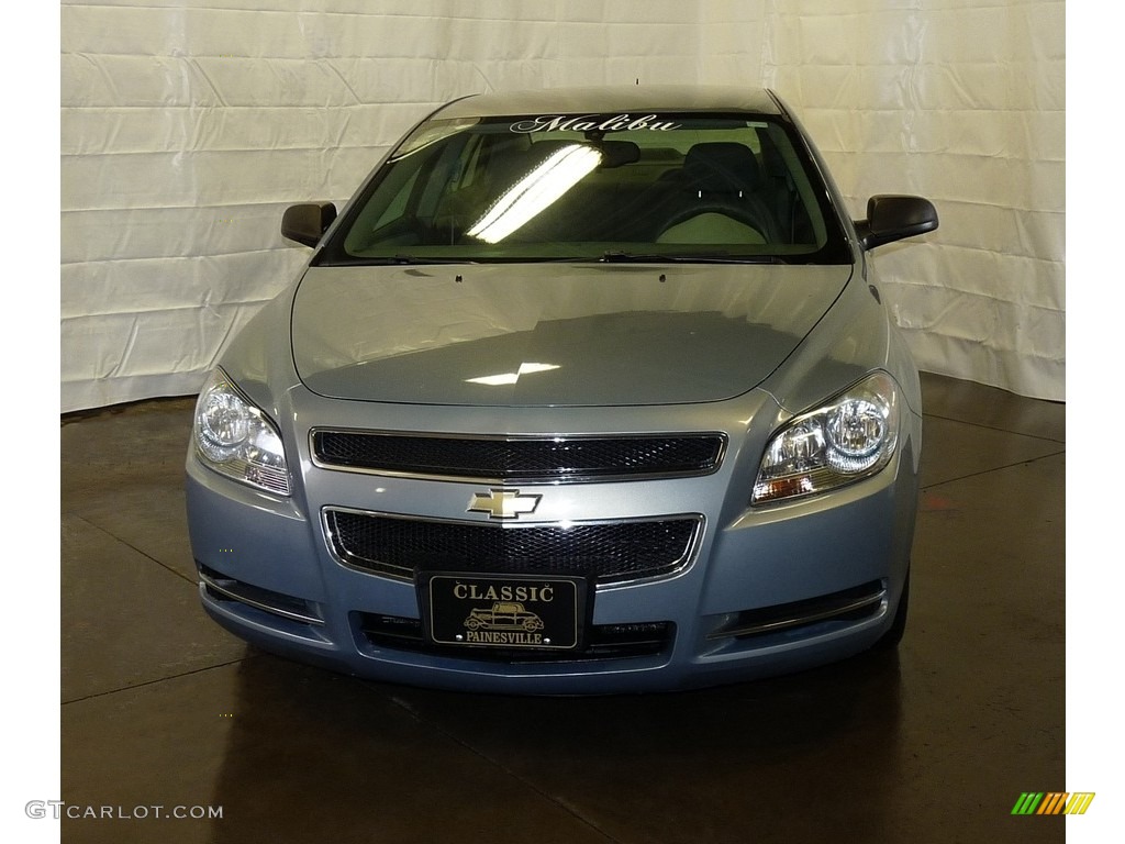 2008 Malibu LS Sedan - Golden Pewter Metallic / Titanium Gray photo #4