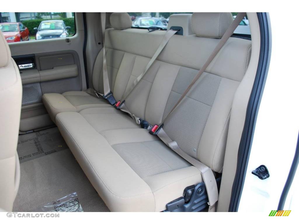 2005 F150 XLT SuperCrew - Oxford White / Tan photo #11