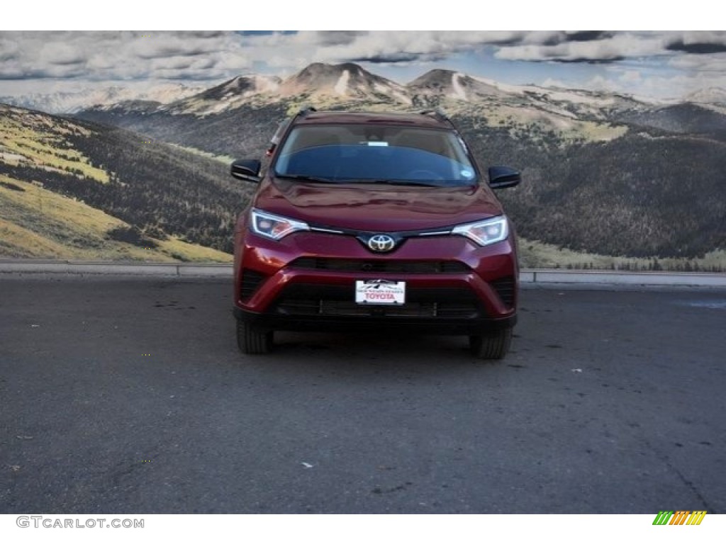 2018 RAV4 LE AWD - Ruby Flare Pearl / Black photo #2