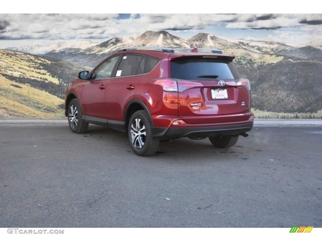2018 RAV4 LE AWD - Ruby Flare Pearl / Black photo #3