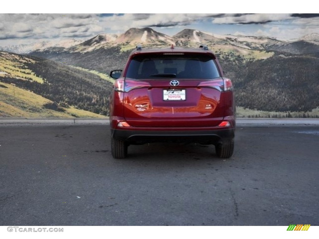 2018 RAV4 LE AWD - Ruby Flare Pearl / Black photo #4