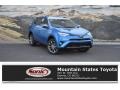 2018 Electric Storm Blue Toyota RAV4 Limited AWD Hybrid  photo #1