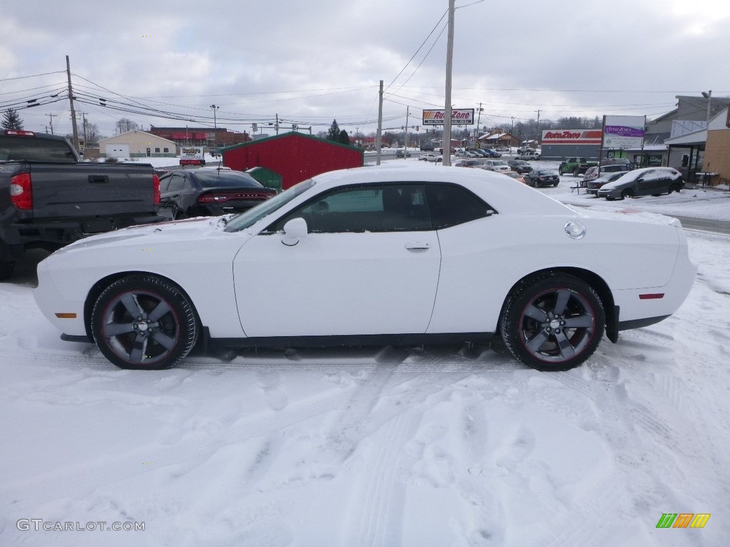2012 Challenger SXT - Bright White / Dark Slate Gray/Radar Red photo #2