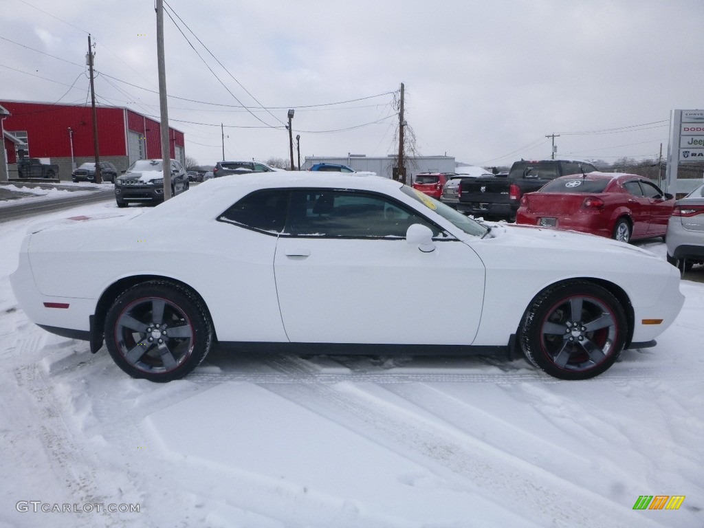 2012 Challenger SXT - Bright White / Dark Slate Gray/Radar Red photo #6