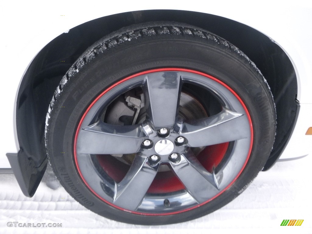 2012 Challenger SXT - Bright White / Dark Slate Gray/Radar Red photo #9