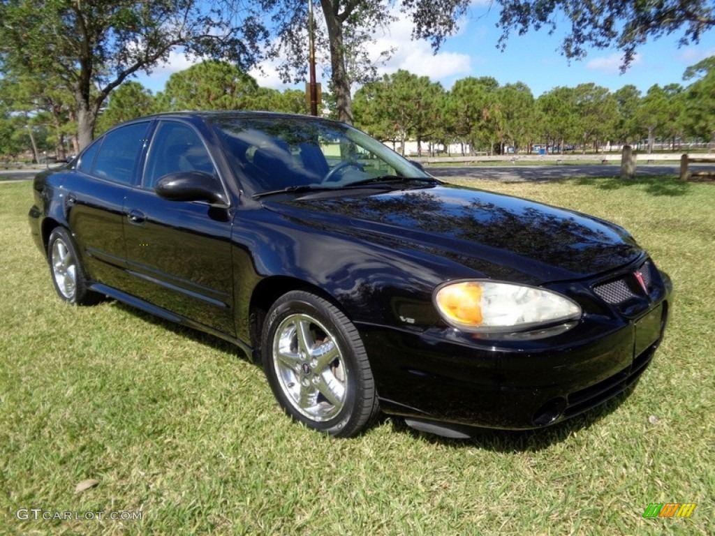 2004 Grand Am SE Sedan - Black / Dark Pewter photo #13