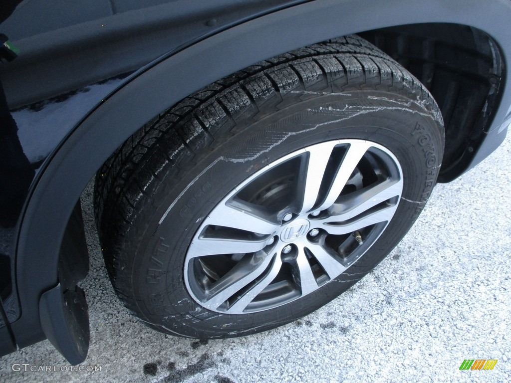 2016 Pilot EX-L AWD - Crystal Black Pearl / Black photo #6
