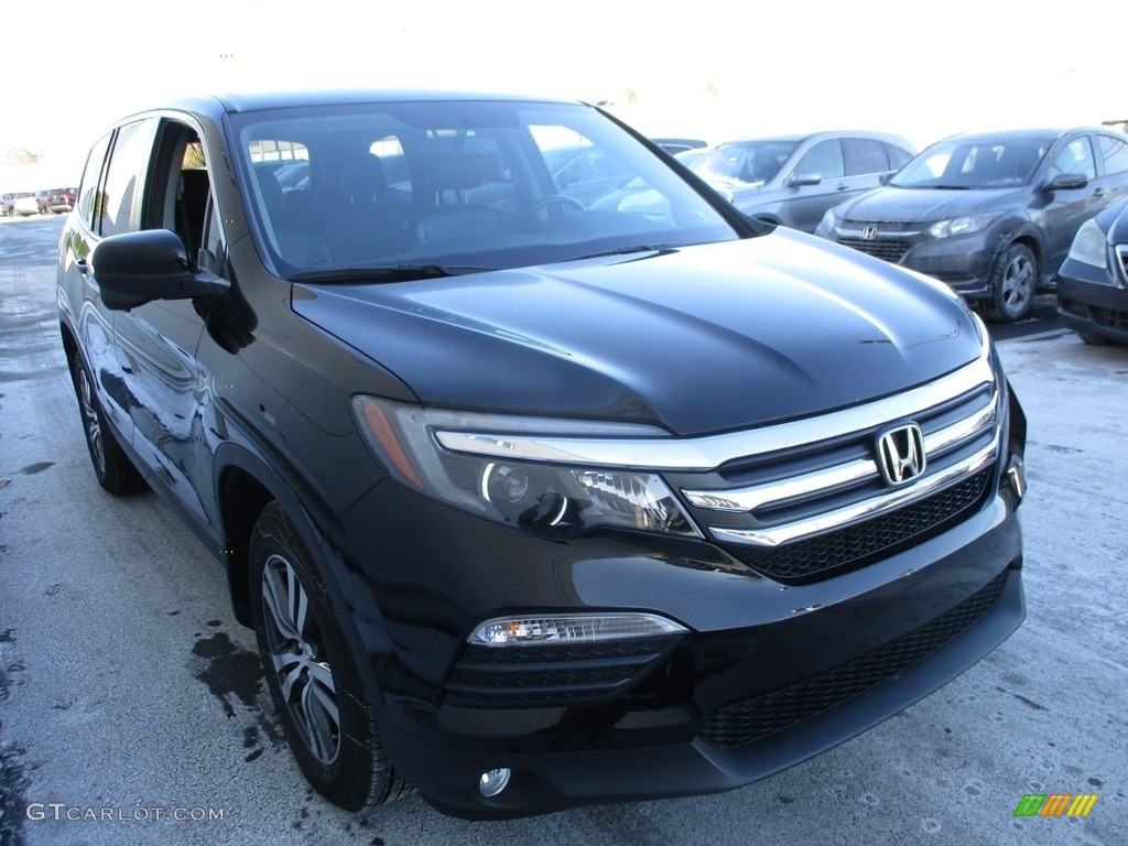 2016 Pilot EX-L AWD - Crystal Black Pearl / Black photo #7