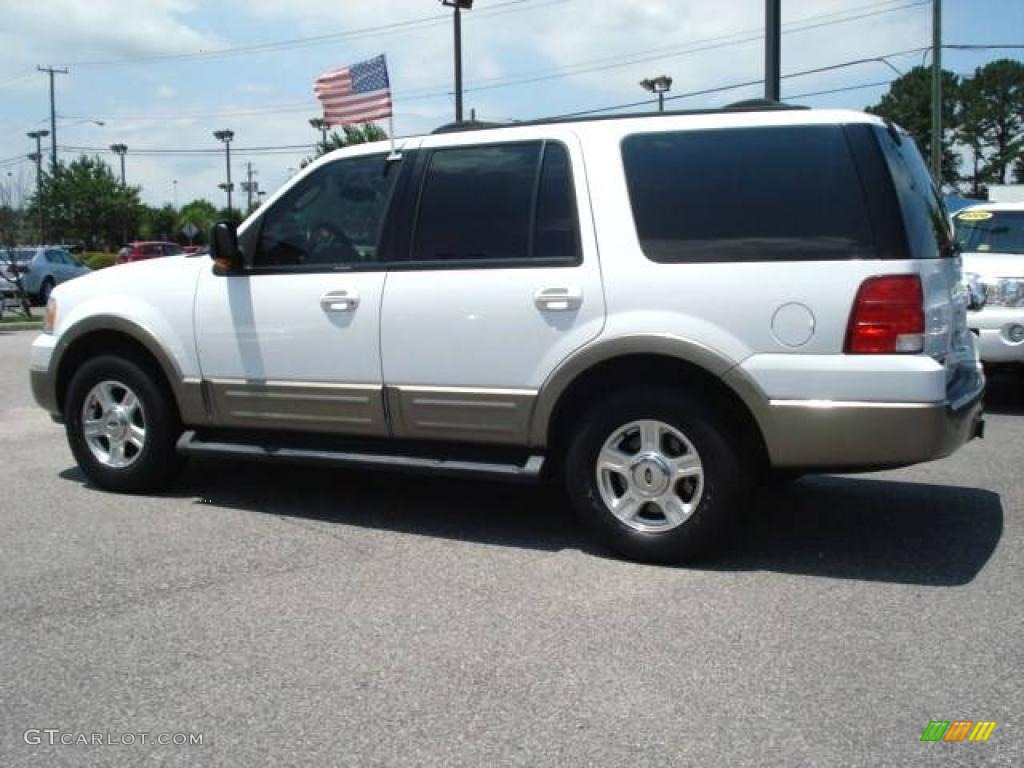 2003 Expedition Eddie Bauer 4x4 - Oxford White / Medium Parchment photo #3