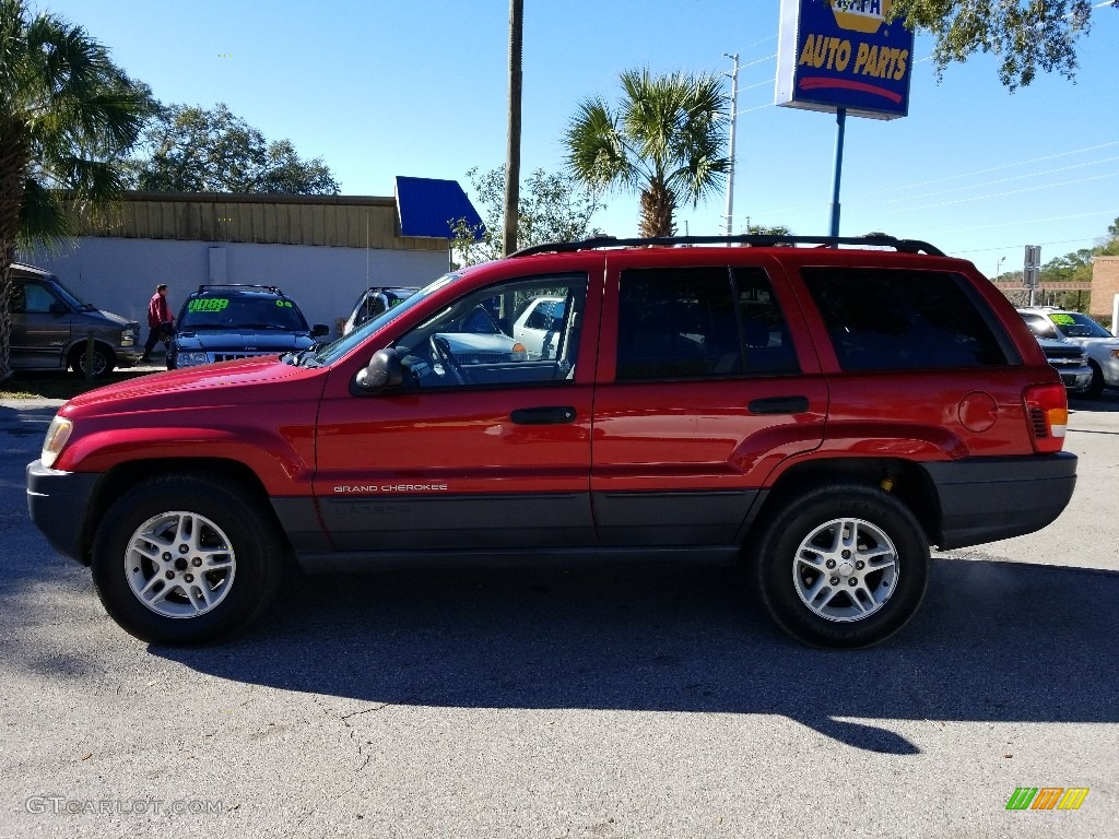 2004 Grand Cherokee Laredo - Inferno Red Pearl / Dark Slate Gray photo #6