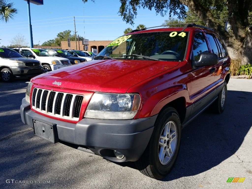 2004 Grand Cherokee Laredo - Inferno Red Pearl / Dark Slate Gray photo #7