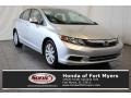 2012 Alabaster Silver Metallic Honda Civic EX Sedan  photo #1