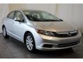 2012 Alabaster Silver Metallic Honda Civic EX Sedan  photo #2