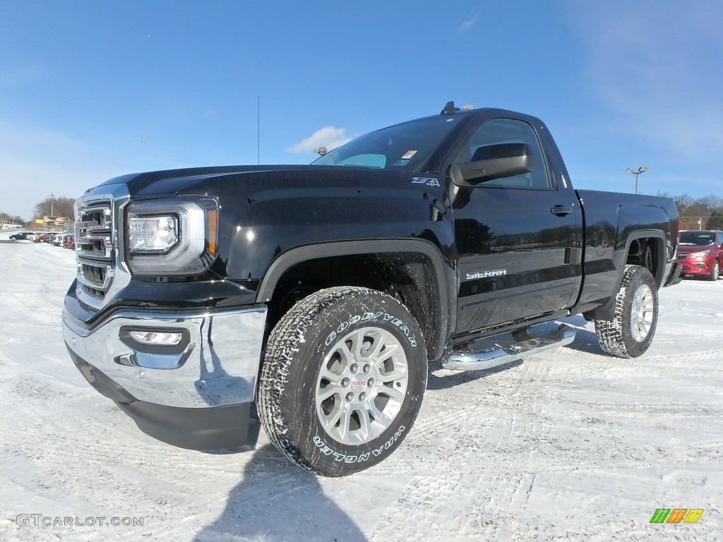 2018 Onyx Black GMC Sierra 1500 SLE Regular Cab 4WD ...