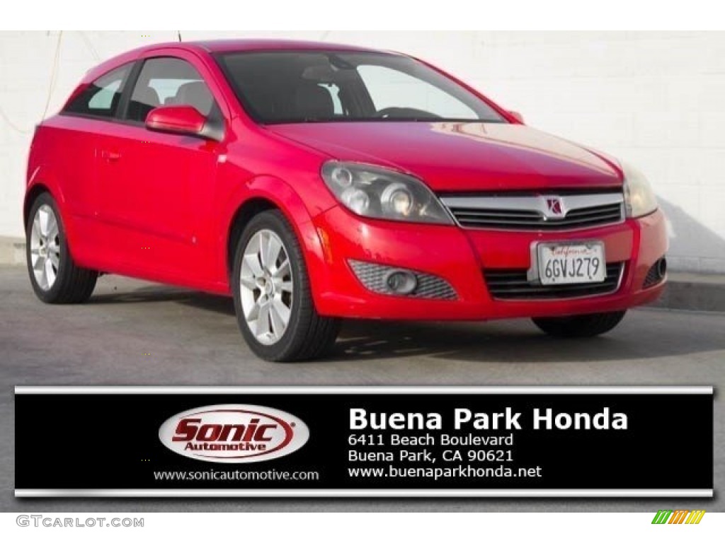 2008 Astra XR Coupe - Salsa Red / Charcoal photo #1