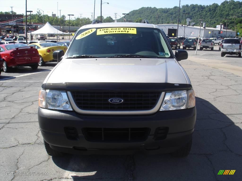 2003 Explorer XLS 4x4 - Silver Birch Metallic / Graphite Grey photo #17