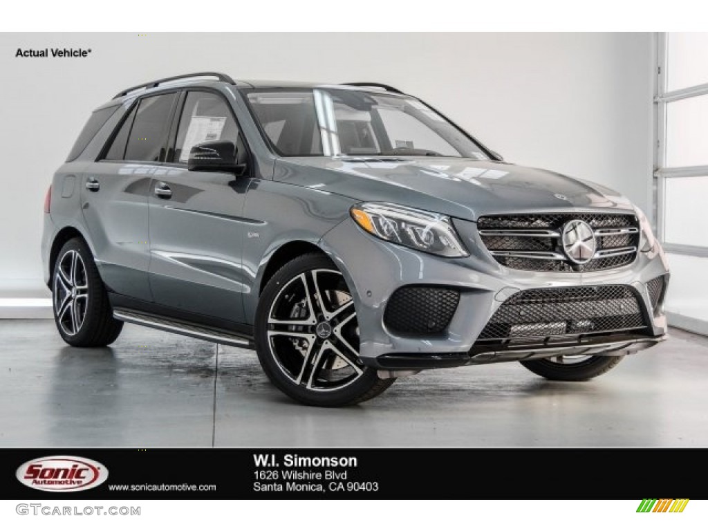 2018 GLE 43 AMG 4Matic - Selenite Grey Metallic / designo Espresso Brown photo #1