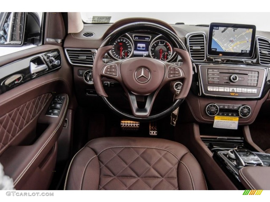 2018 Mercedes-Benz GLE 43 AMG 4Matic designo Espresso Brown Dashboard Photo #124732892