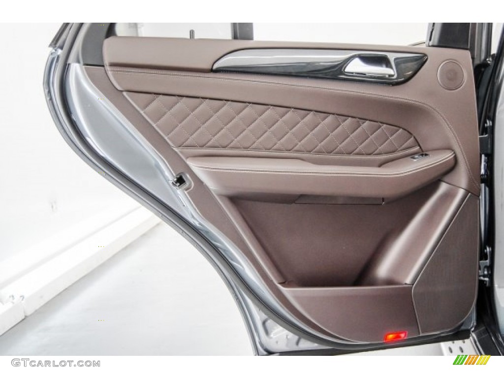 2018 Mercedes-Benz GLE 43 AMG 4Matic designo Espresso Brown Door Panel Photo #124733469