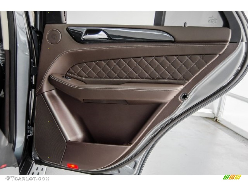 2018 Mercedes-Benz GLE 43 AMG 4Matic designo Espresso Brown Door Panel Photo #124733585