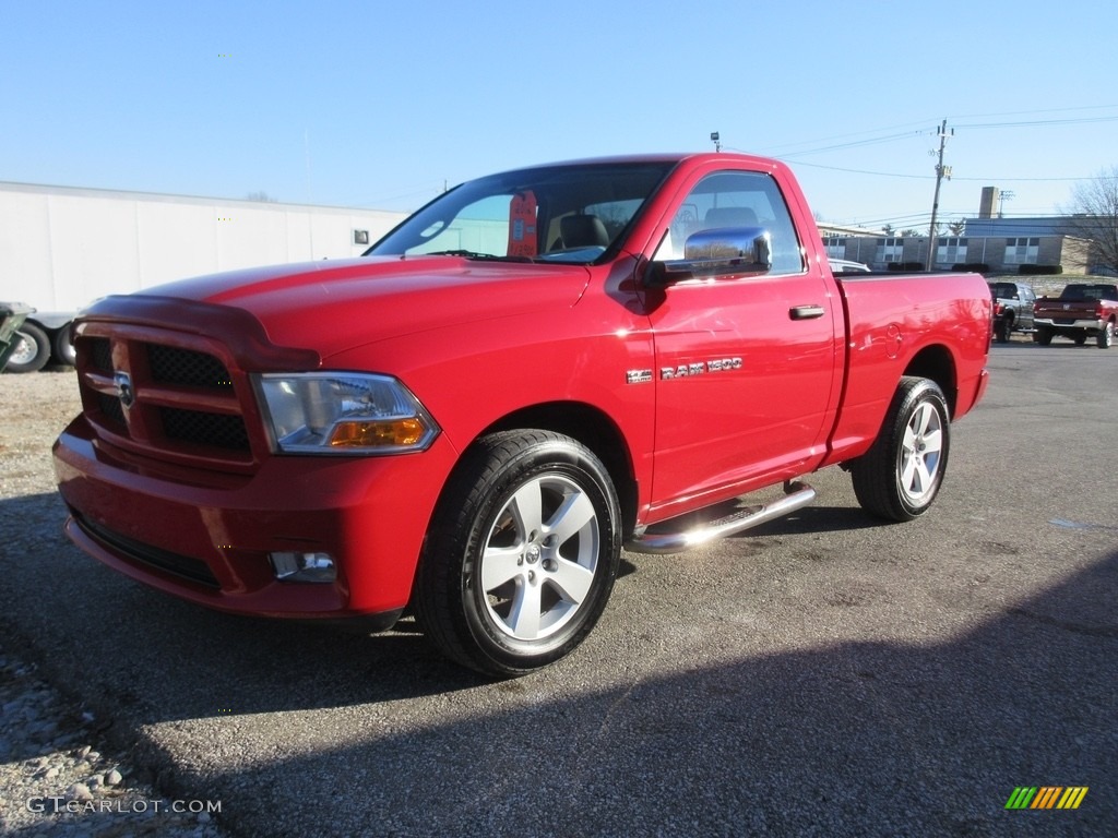 2012 Ram 1500 ST Regular Cab 4x4 - Flame Red / Dark Slate Gray/Medium Graystone photo #6