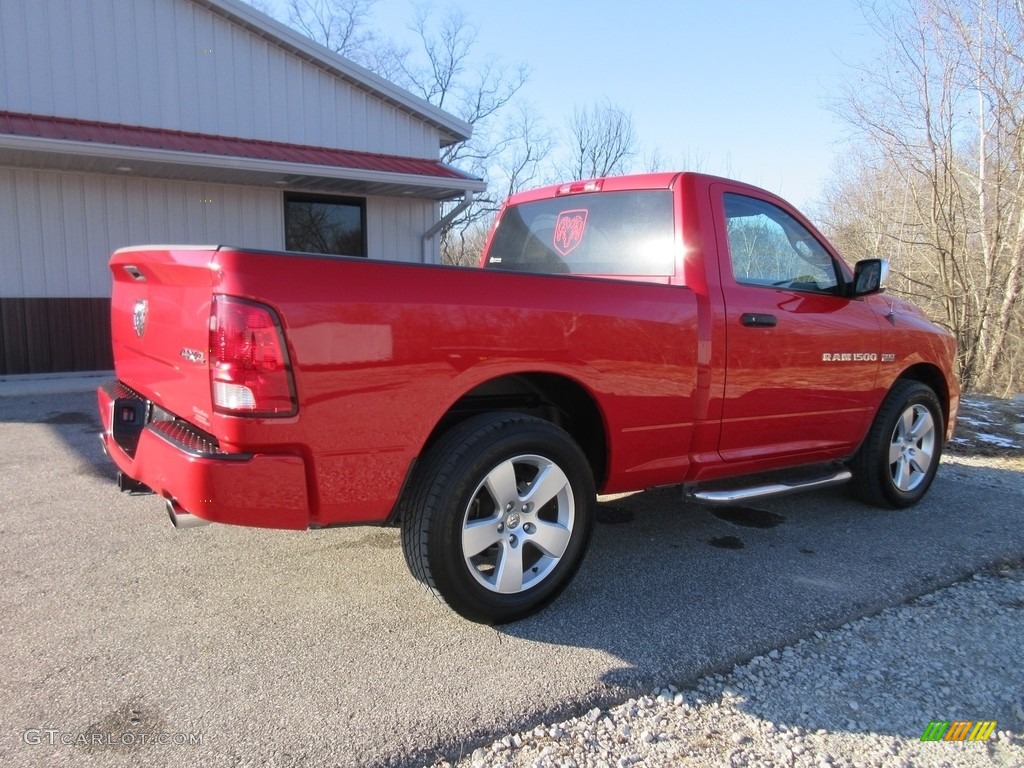 2012 Ram 1500 ST Regular Cab 4x4 - Flame Red / Dark Slate Gray/Medium Graystone photo #8