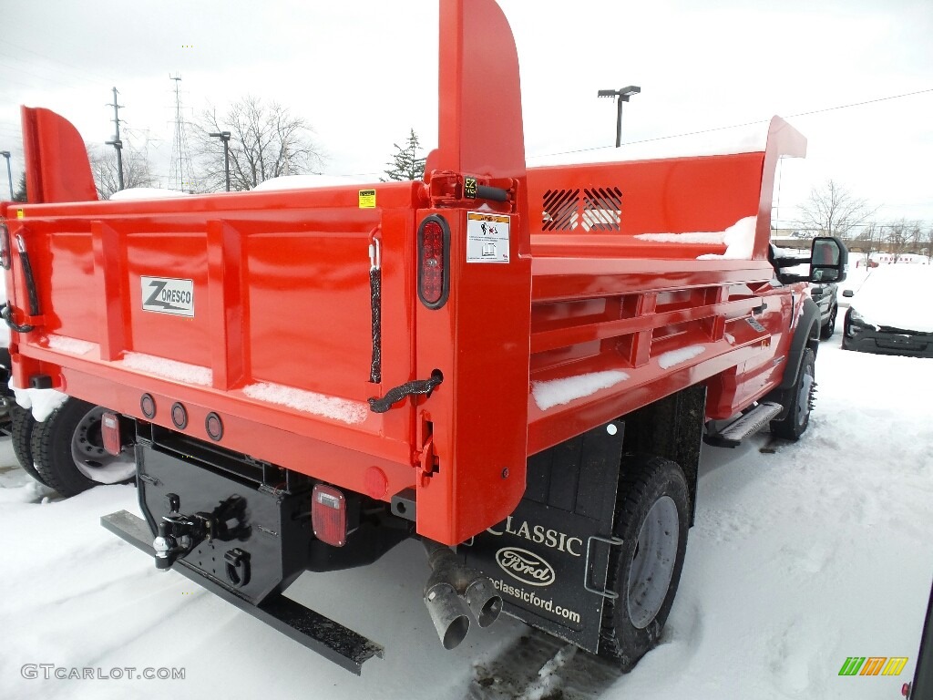 2017 F550 Super Duty XL Regular Cab 4x4 Dump Truck - Race Red / Medium Earth Gray photo #3